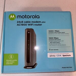 Motorola Black Modem-Router Combo with AC1900 WiFi